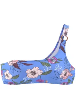 Online s.Oliver Bustier-Bikini-Top"Maya" Blau-Bedruckt