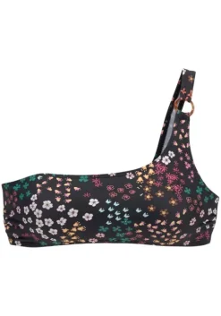 Best s.Oliver Bustier-Bikini-Top"Milly" Schwarz-Bedruckt