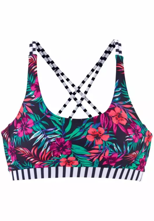 Outlet Venice Beach Bustier-Bikini-Top"Summer" Marine Bedruckt