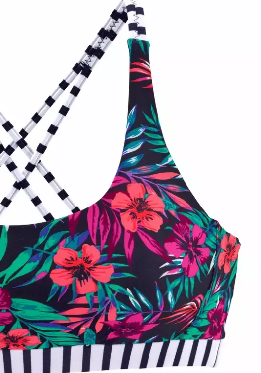 Outlet Venice Beach Bustier-Bikini-Top"Summer" Marine Bedruckt