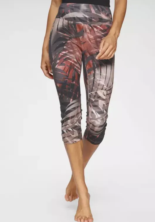 Online LASCANA ACTIVE Caprileggings"Tropical" Gemustert-Braun