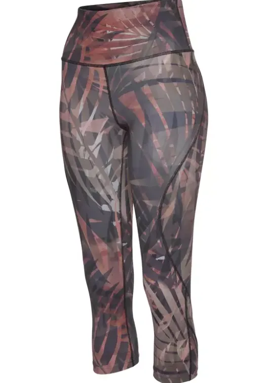 Online LASCANA ACTIVE Caprileggings"Tropical" Gemustert-Braun