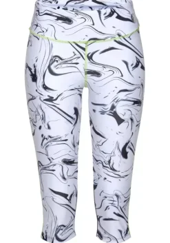 LASCANA ACTIVE Caprileggings"White Marble" Weis-Marmoriert-Schwarz