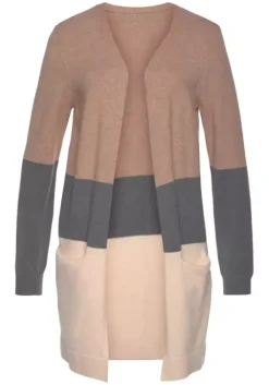 Outlet Vivance Cardigan Rosa-Grau-Apricot