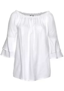 New LASCANA Carmenbluse Weis