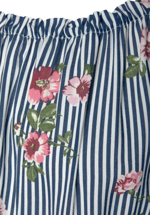 Online LASCANA Carmenbluse Marine-Weis-Gestreift