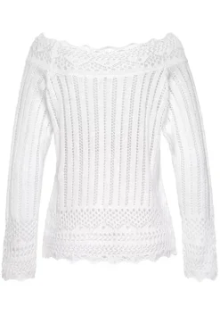 Online Vivance Carmenpullover Weis
