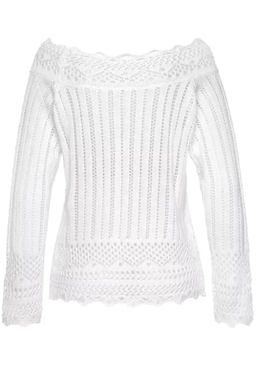 Online Vivance Carmenpullover Weis