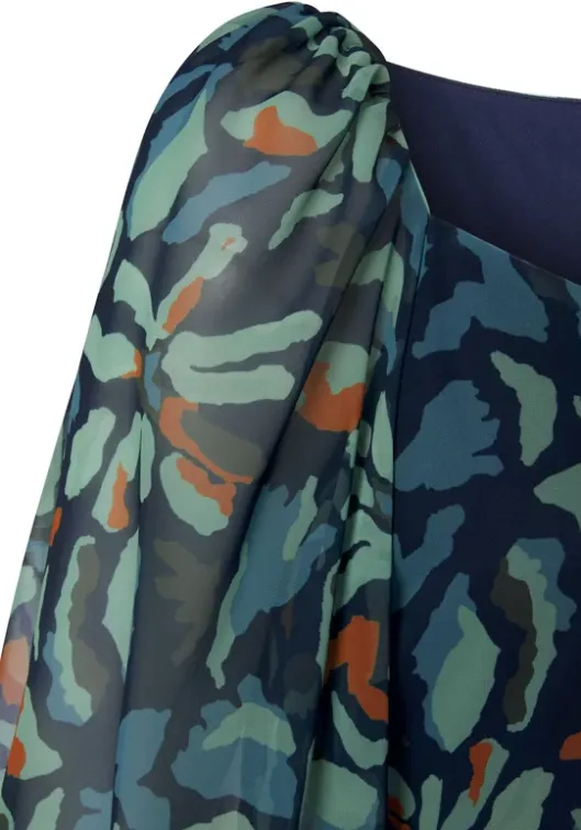 New LASCANA Chiffonbluse Marine-Dunkelgrun