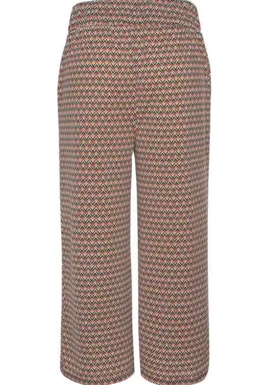 Hot Buffalo Culotte Sand-Rostrot-Bedruckt