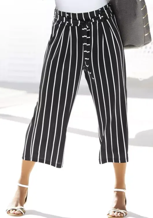 LASCANA Culotte Schwarz-Weis-Gestreift