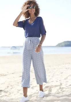 Outlet LASCANA Culotte Blau Bedruckt