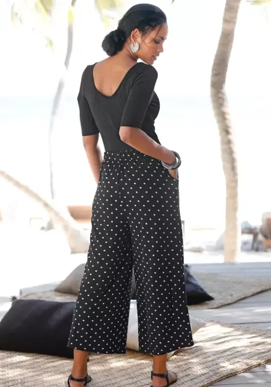 Hot LASCANA Culotte Schwarz-Weis-Gepunktet