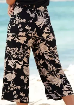 Discount LASCANA Culotte Schwarz-Taupe-Bedruckt