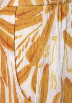 Discount s.Oliver Culotte-Overall Orange-Creme-Bedruckt