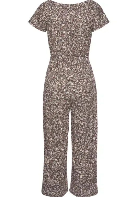 Hot LASCANA Culotte-Overall Braun-Apricot-Geblumt