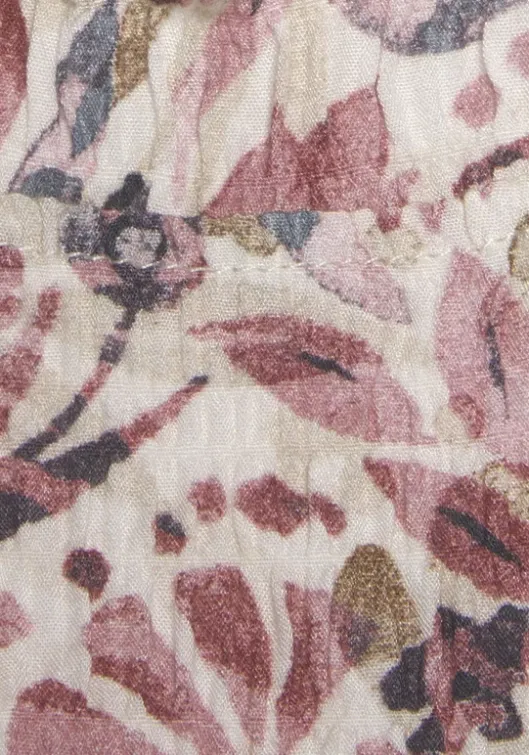 Sale Vivance Druckkleid Creme-Mauve Bedruckt