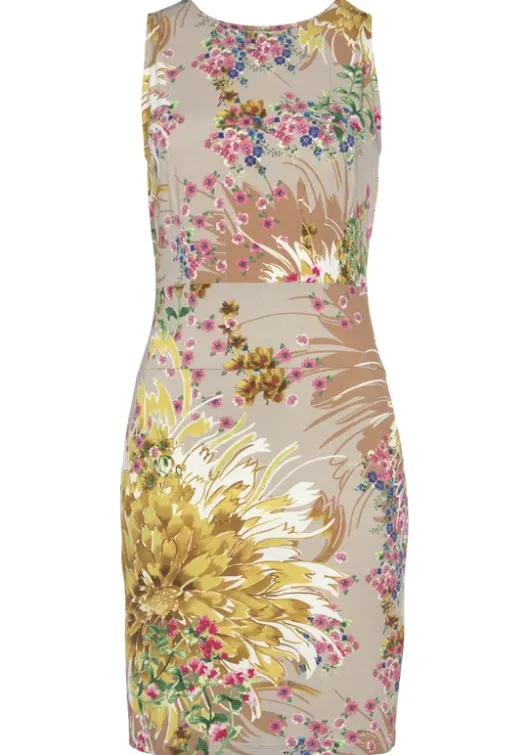 Hot LASCANA Druckkleid Sand-Gelb Bedruckt