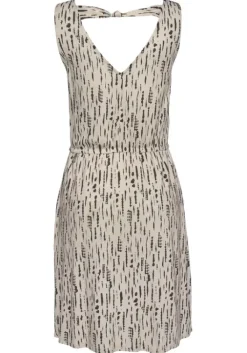 Sale s.Oliver Druckkleid Beige-Schwarz-Bedruckt