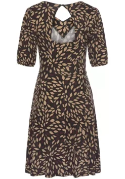 Discount LASCANA Druckkleid Braun-Bedruckt