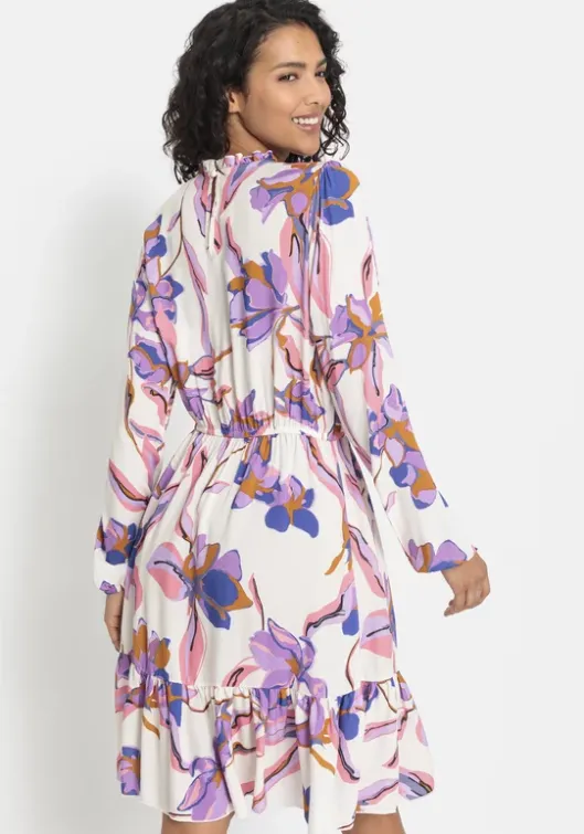 Sale LASCANA Druckkleid Weis Bedruckt