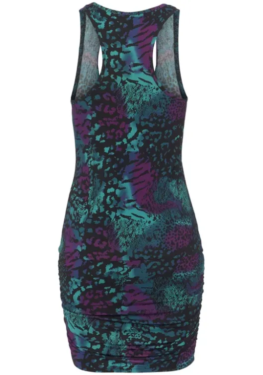Sale LASCANA Druckkleid Lila-Turkis Bedruckt