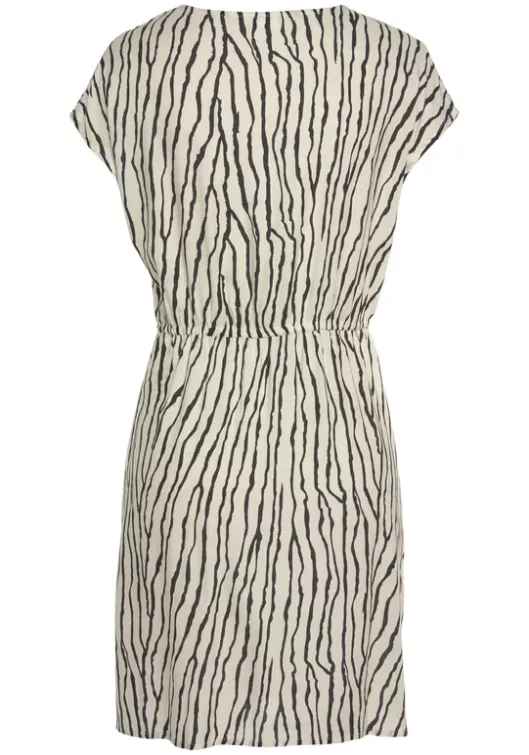 Discount LASCANA Druckkleid Creme-Schwarz