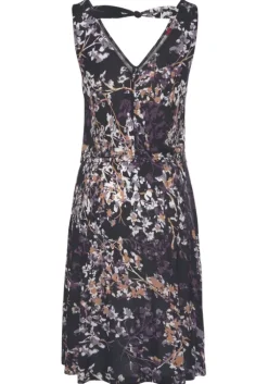 Best Vivance Druckkleid Schwarz-Lila Bedruckt