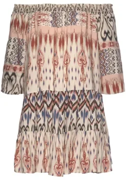 Clearance Buffalo Druckkleid Creme-Bedruckt