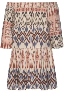 Clearance Buffalo Druckkleid Creme-Bedruckt