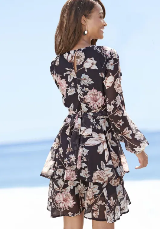 Clearance Druckkleid Kurze Kleider