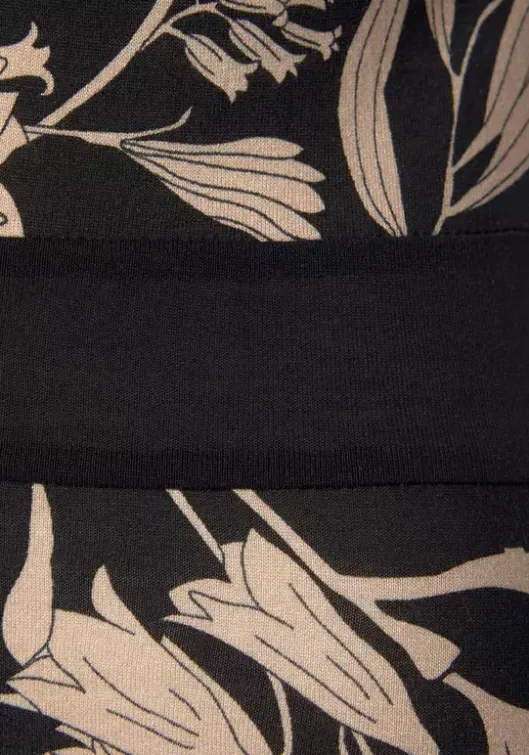 Sale LASCANA Druckkleid Schwarz-Taupe-Bedruckt