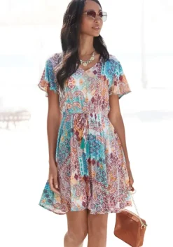 Best LASCANA Druckkleid Bunt Bedruckt