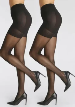 Clearance LASCANA Feinstrumpfhose Schwarz