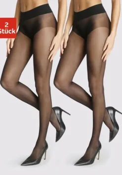 LASCANA Feinstrumpfhose Schwarz