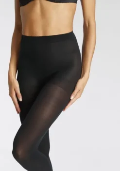 LASCANA Feinstrumpfleggings Schwarz
