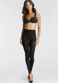 LASCANA Feinstrumpfleggings Schwarz