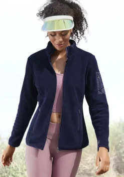 Hot LASCANA Fleecejacke Dunkelblau