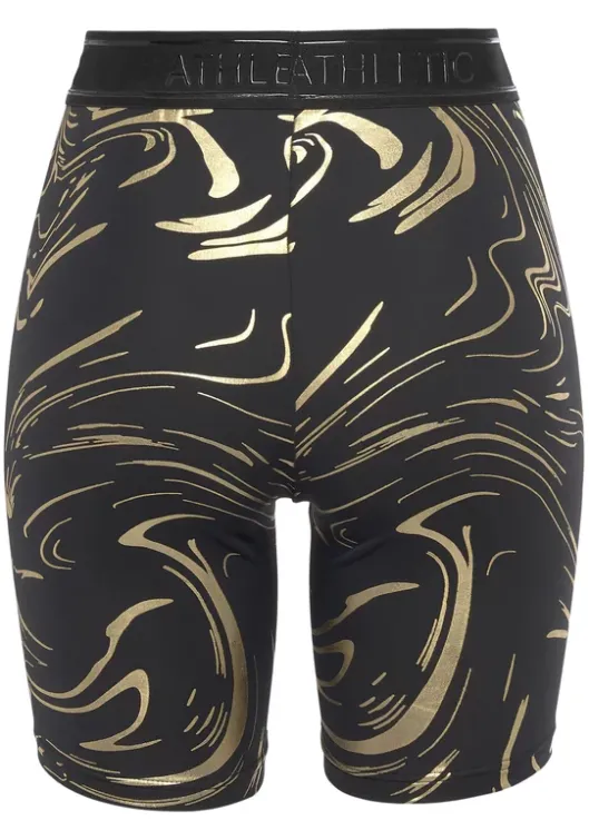 Sale LASCANA ACTIVE Funktionsshorts"-Radlerhose" Schwarz, Gold