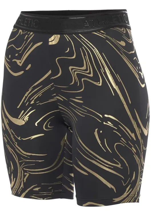 Sale LASCANA ACTIVE Funktionsshorts"-Radlerhose" Schwarz, Gold