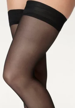 Online LASCANA Halterlose Feinstrumpfe Schwarz