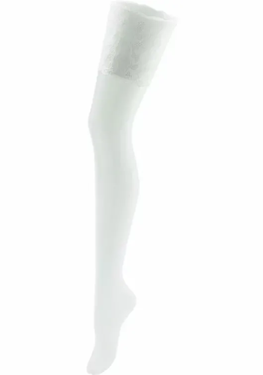 Sale Vivance Halterlose Feinstrumpfe Schwarz, Weis