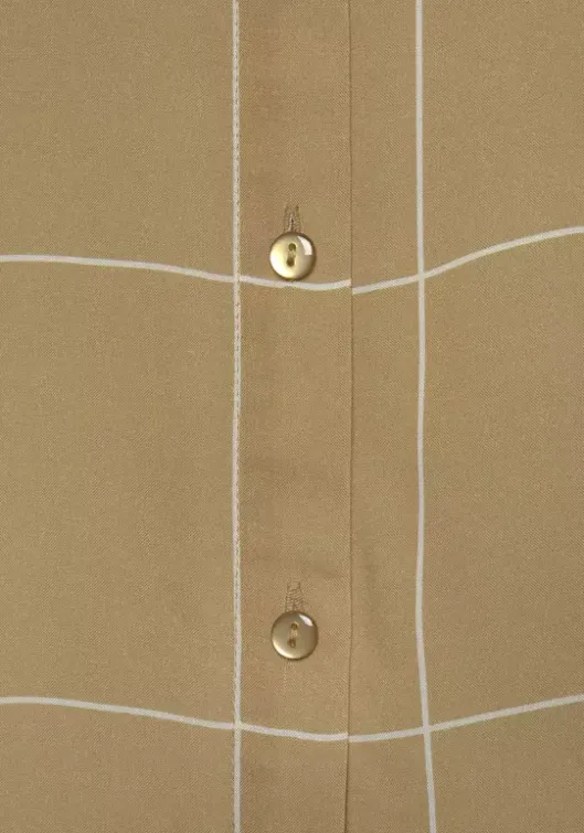 Sale LASCANA Hemdbluse Ocker-Weis-Kariert