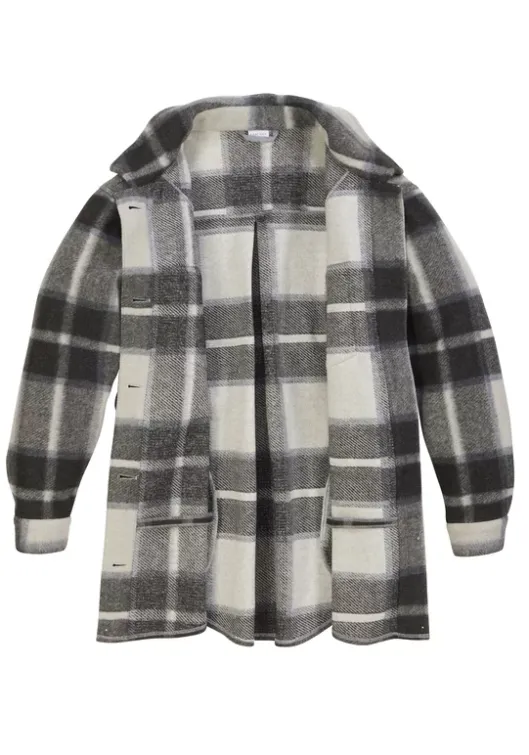 Clearance LASCANA Hemdjacke Grau-Kariert