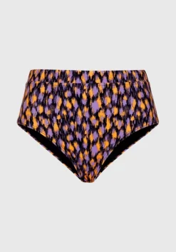 Hot LSCN by LASCANA Highwaist-Bikini-Hose"Lavista" Schwarz Bedruckt