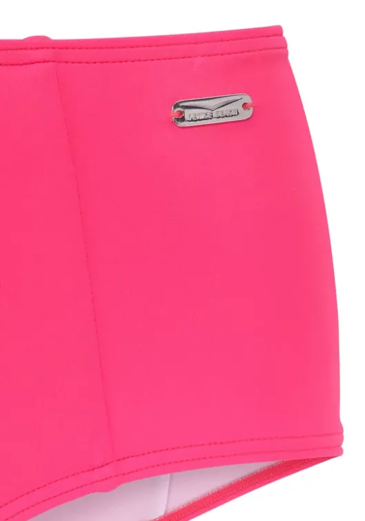 Hot Venice Beach Highwaist-Bikini-Hose"Planet" Koralle