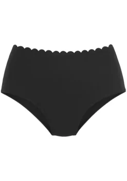 Clearance Highwaist-Bikini-Hose"Scallop" Bikini-Unterteile