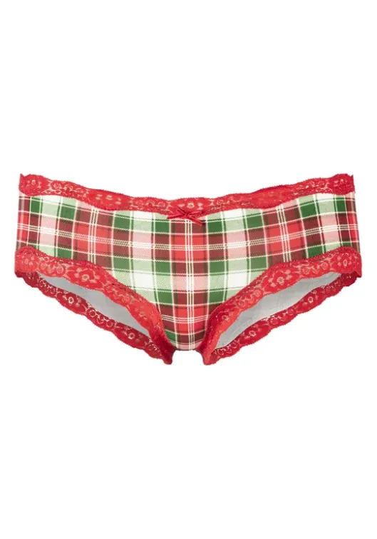 Outlet LASCANA Hipster Rot-Grun-Kariert