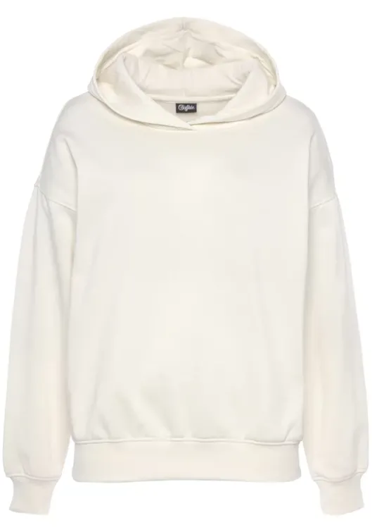 Sale Buffalo Hoodie"-Kapuzensweatshirt Mit Ruckenprint" Creme