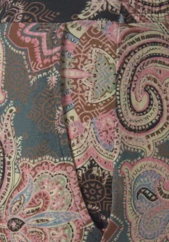 New LASCANA 7/8-Hose Schwarz-Koralle Bedruckt